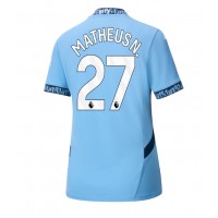 Zenski Nogometni Dres Manchester City Matheus Nunes #27 Domaci 2024-25 Kratak Rukav